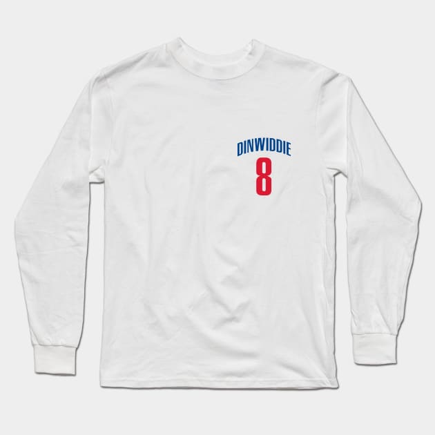 Spencer Dinwiddie - Brooklyn Nets Long Sleeve T-Shirt by Cabello's